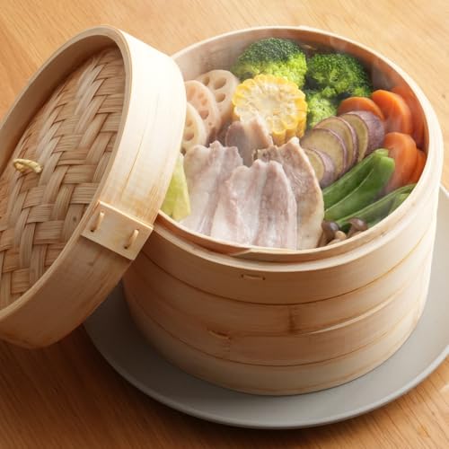 ヒノキ材』高級木製 2段せいろ 蒸し器《30cm／厚さ2㎝以上！》