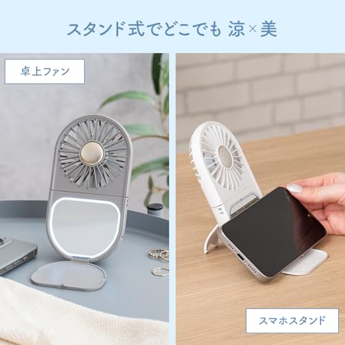 LEDミラー付スリムファン 5