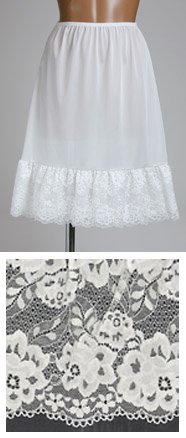 花柄ストレッチレースのペチコート 4