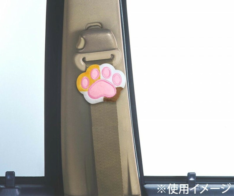 ふわふわ肉球シートベルトストッパー 3