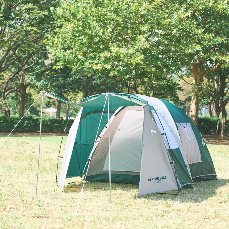 CAPTAIN STAG ☆ CS ツールーム ドーム テント UV 3〜4人用 - テント
