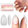 Novo Ovo Short Almond Thick Clear Nail Tips 1