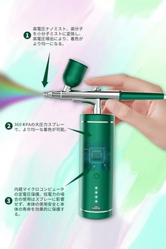 充電式エアブラシ 3