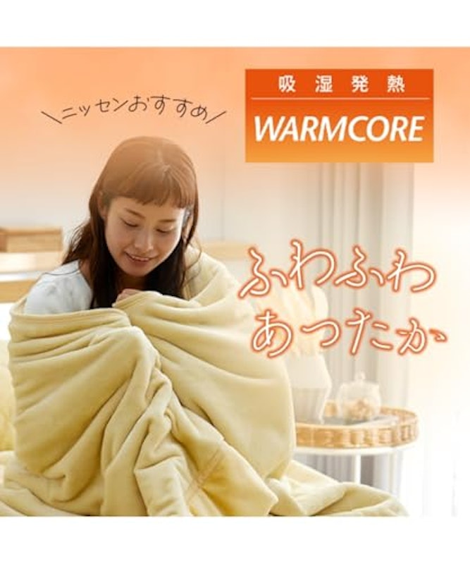 吸湿発熱フランネル2枚合わせ中わた入り毛布 3