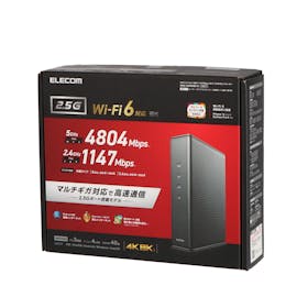 エレコム Wi-Fi 6(11ax) 4804+1147Mbps 2.5ギガビットルーター WRC エレコム Wi-Fi 6(11ax) 4804+1147Mbps 2.5ギガビットルーター WRC