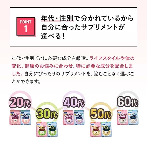 60代からのサプリメント 女性用 5