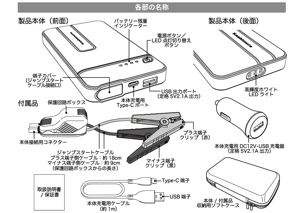 ジャンプスターター 12V専用 7