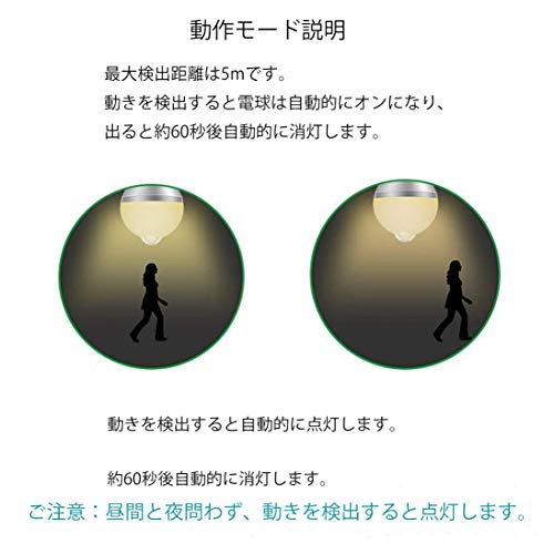 LED センサー電球 3