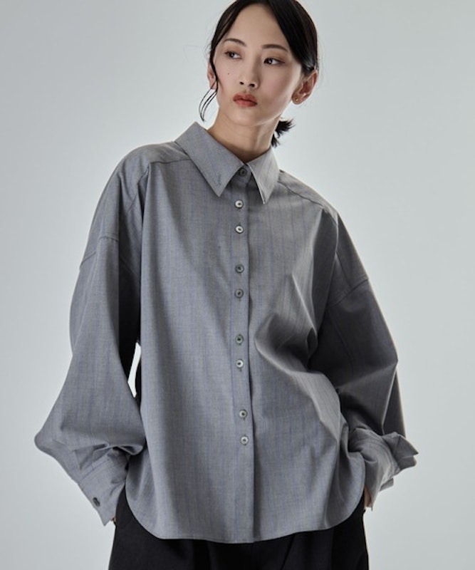 Wide Stripe 2way Shirt 3