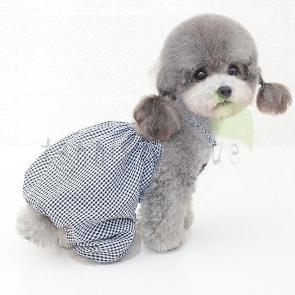 犬服 ワンピース チェック柄 6
