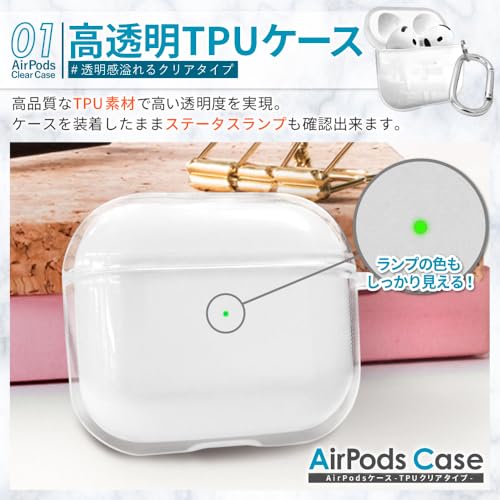 AirPodsケース TPUクリアタイプ 3