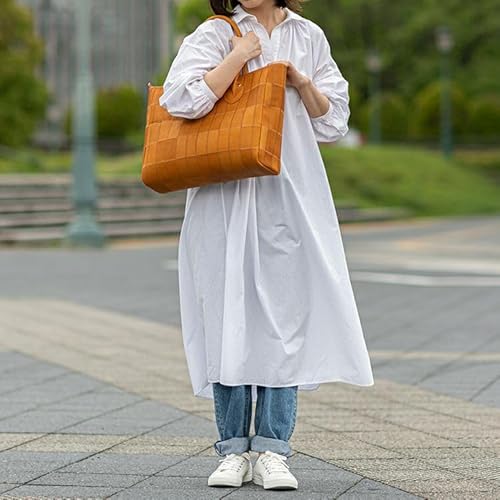美品 Kitamura バイカラー オールレザー 肩がけ トートバッグ
