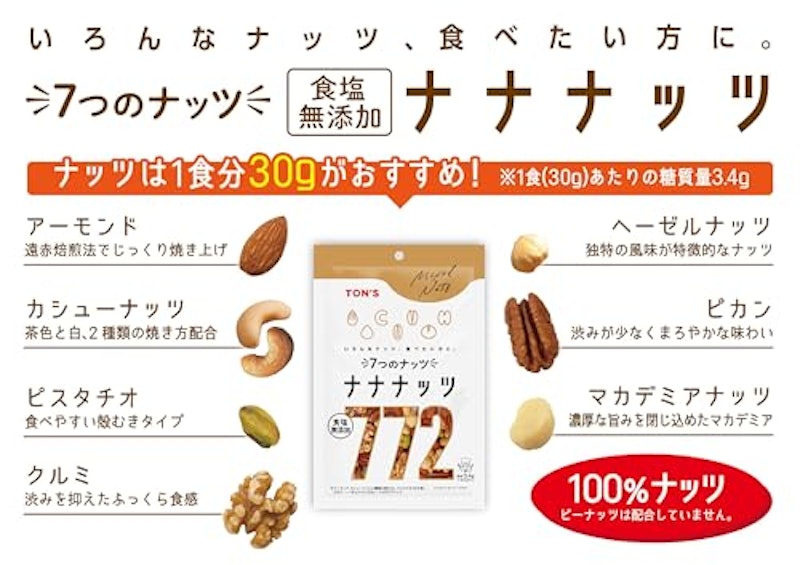 食塩無添加ナナナッツ 3