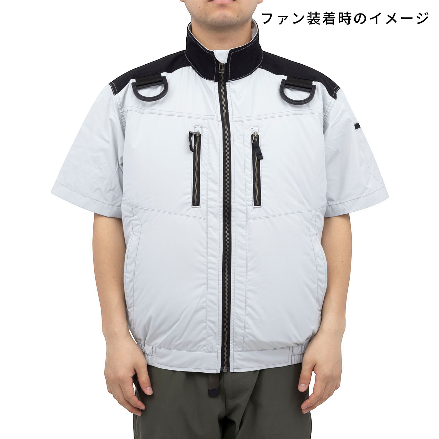 空調服半袖ブルゾン 4