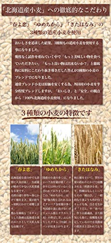 3種類の北海道小麦をブレンドした食パンミックス 7