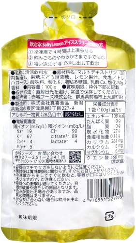 飲む氷 Salty Lemon アイススラリー 2