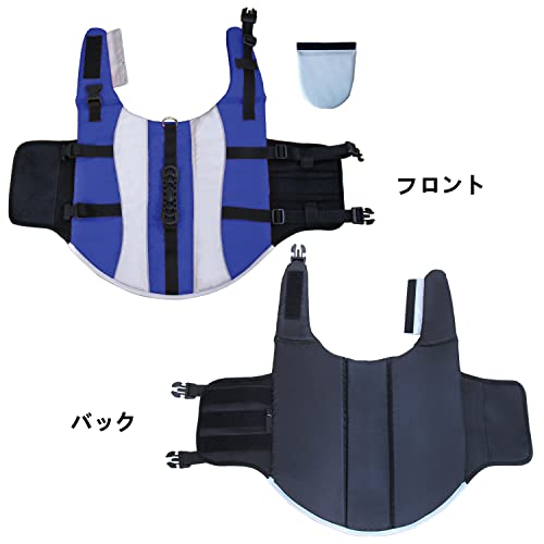 mont-bell 犬用ライフジャケット 青 中型犬用 L フロートコートライフ