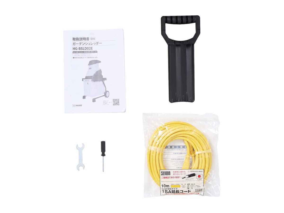 ハイガー HAIGE 電動ガーデンシュレッダー HG-BSLD02Eを検証 ハイガー HAIGE 電動ガーデンシュレッダー HG-BSLD02Eを検証
