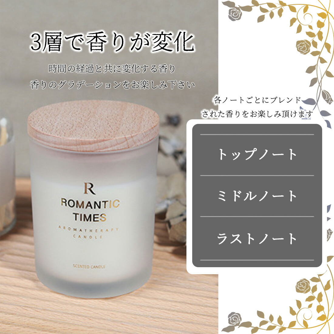 ボタニカルアロマキャンドル 3