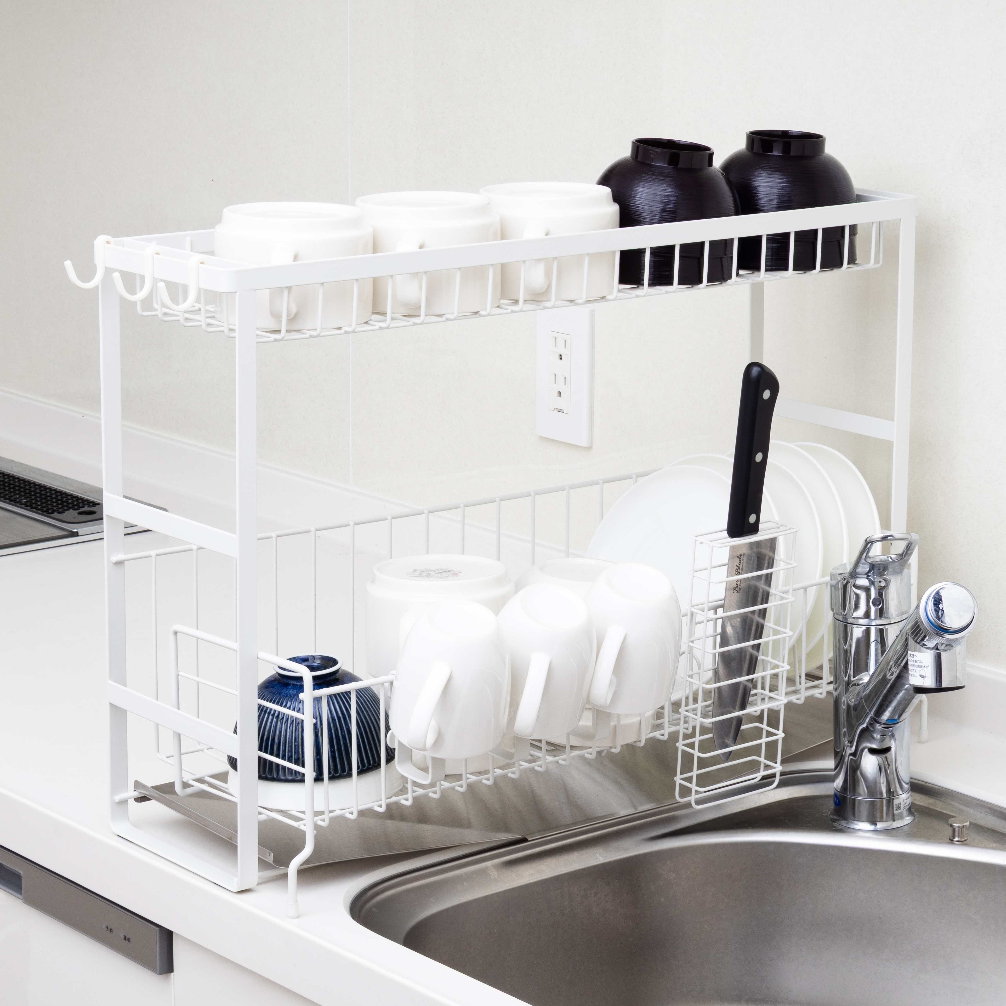 水切りラック 山崎実業 水切りラック 水切りカゴ 水切りトレー シンク上
