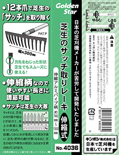 芝生のサッチ取りレーキ 6