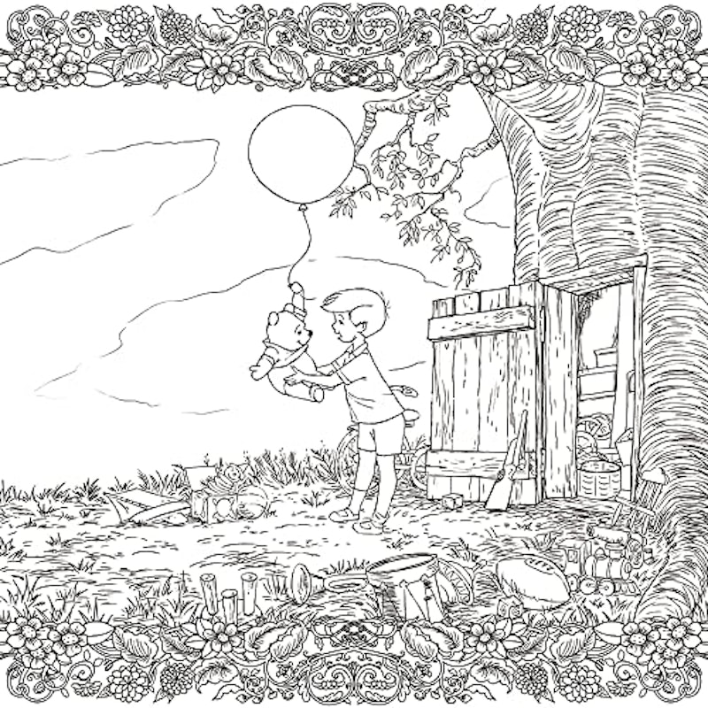 大人ディズニー くまのプーさん 癒しの塗り絵レッスンブック 3