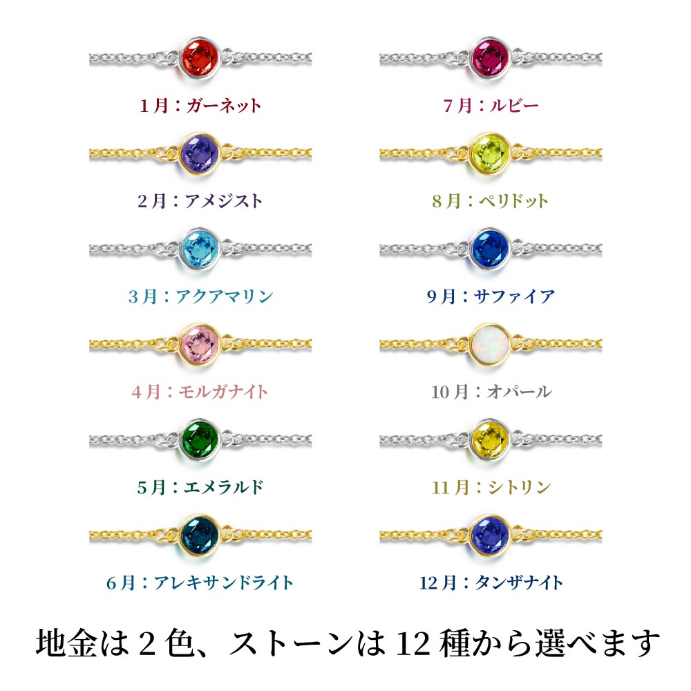 誕生石ブレスレット 2