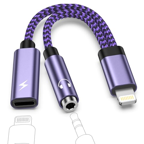Lightning-3.5MM変換アダプター 2in1 1