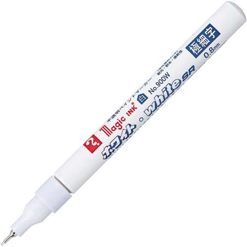 マジックインキ ホワイト・white SR 極細字 2