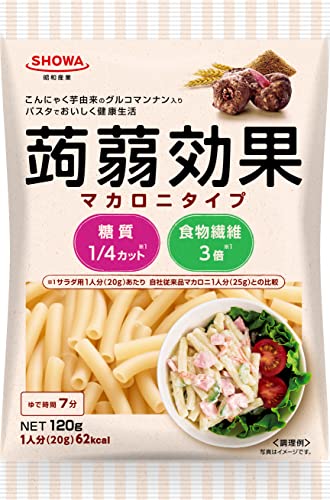 蒟蒻効果 グルコマンナン入りマカロニタイプ 120g ×6個 1