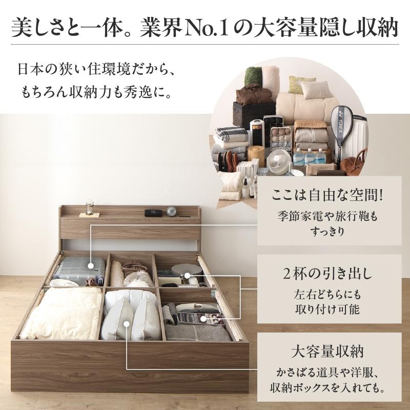 収納付きベッドフレーム 5