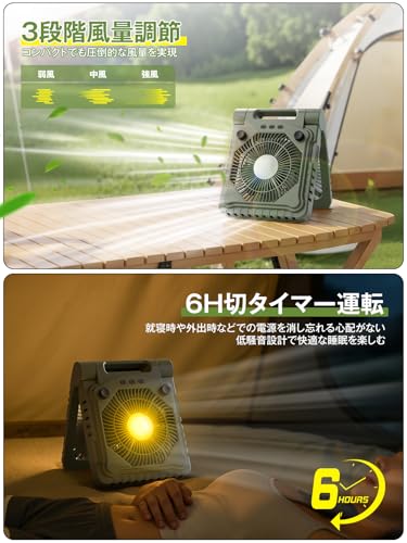 キャンプ扇風機 3