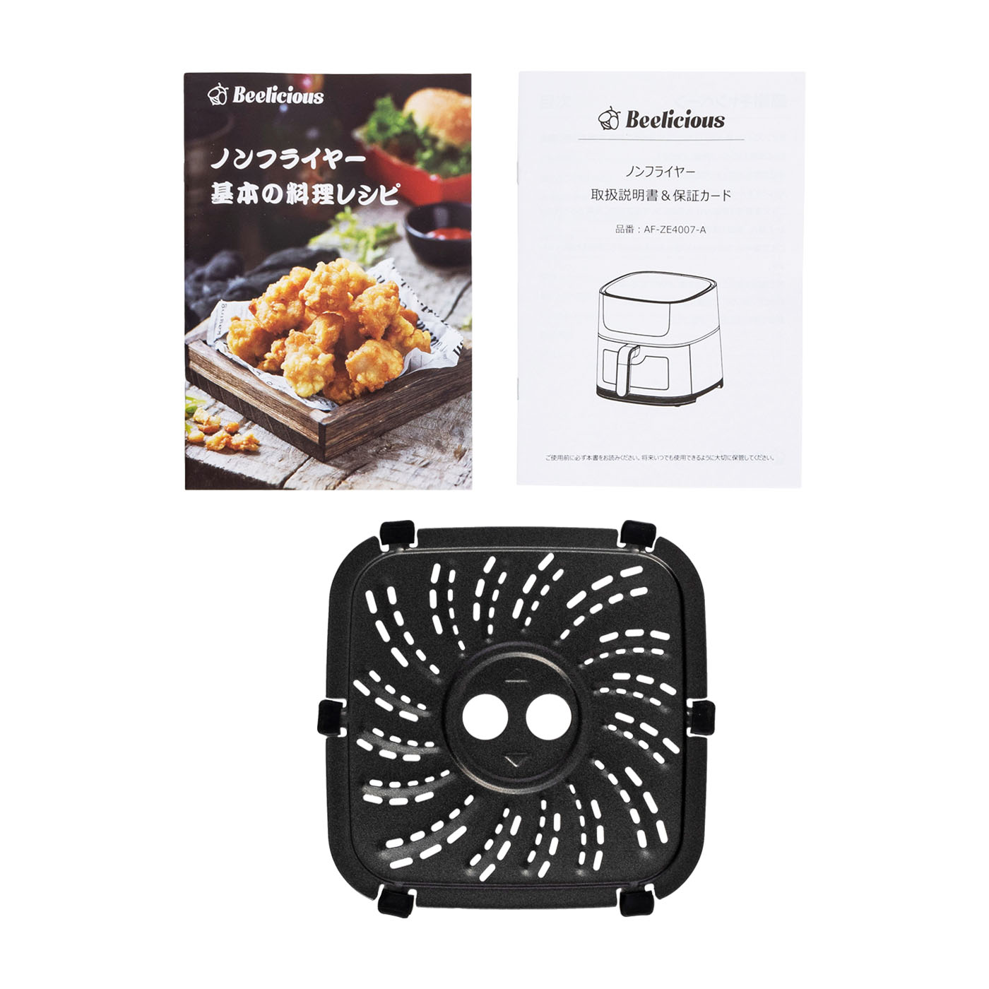 Beelicious 4.5Lノンフライヤー AF-ZE4007-A ブラック Beeliciousノン