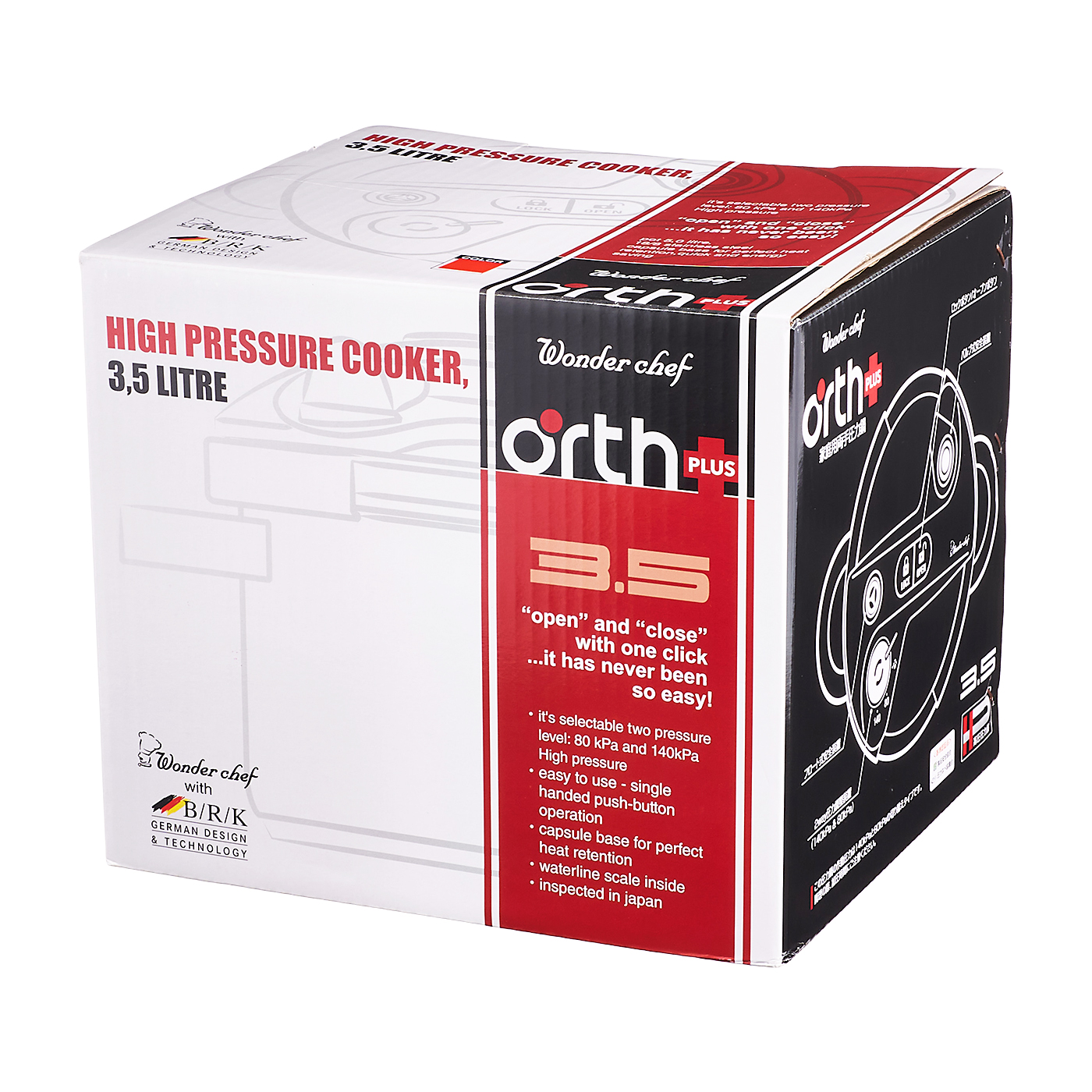 ワンダーシェフ Orth Plus（オースプラス）両手圧力鍋3.5L 670526を