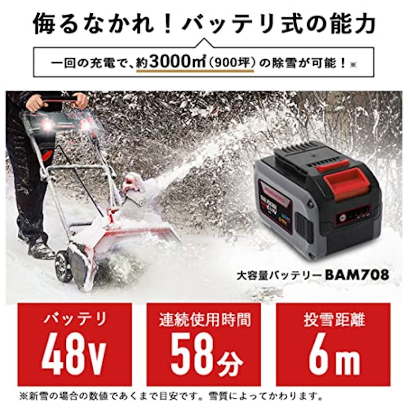 POWERWORKS 充電式 除雪機 4
