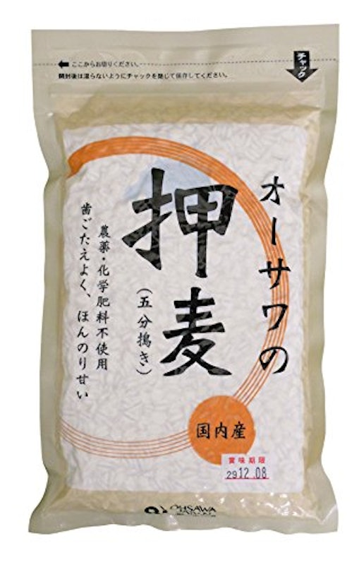 オーサワの押麦(五分搗き) 1