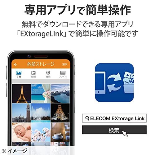 スマートフォン用外付けバックアップハードディスク 4