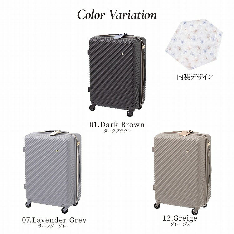 HaNT×Jewelna Roseコラボトローリー スーツケース 8