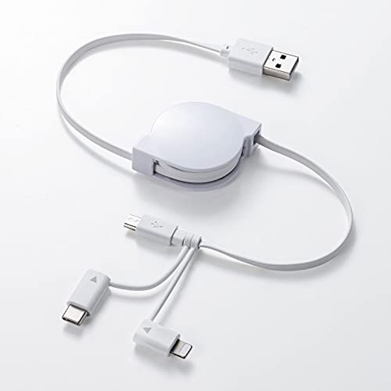 巻取りUSB 3in1ケーブル 2