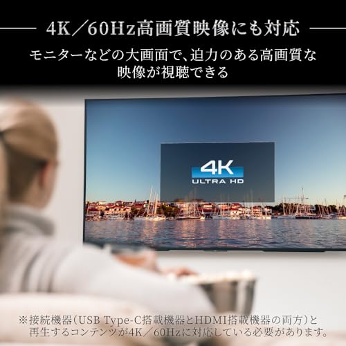 USB Type-C to HDMI Type-Aケーブル 3