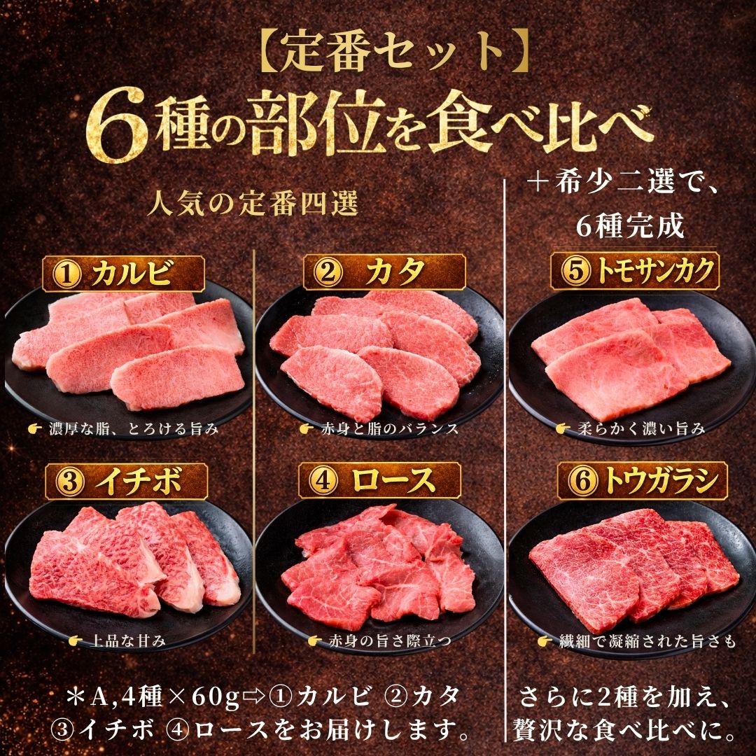 黒毛和牛 焼肉食べ比べセット 5