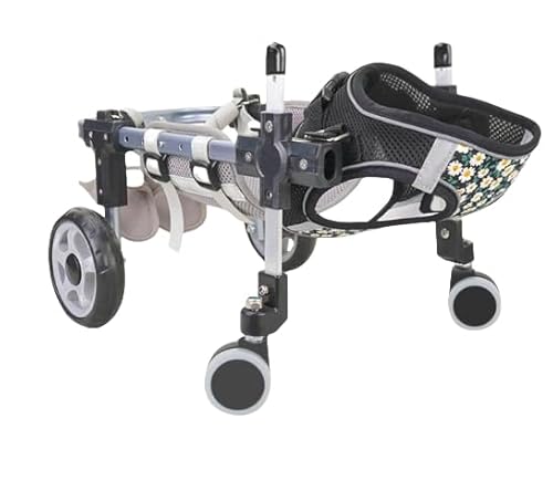 Amazon.co.jp: 調整可能な犬用車椅子 整形外科用 4輪犬用カート