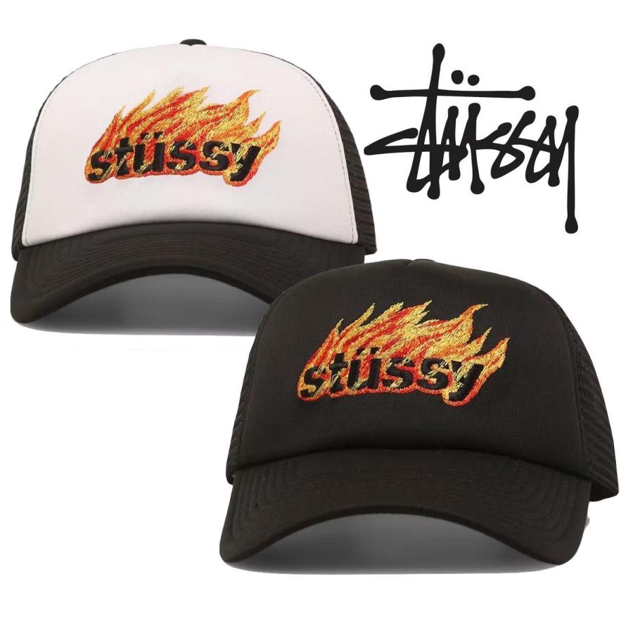 Flames Trucker Snapback Cap 1