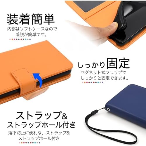 iPhone 17 Pro用 レザー風 手帳型ケース 5