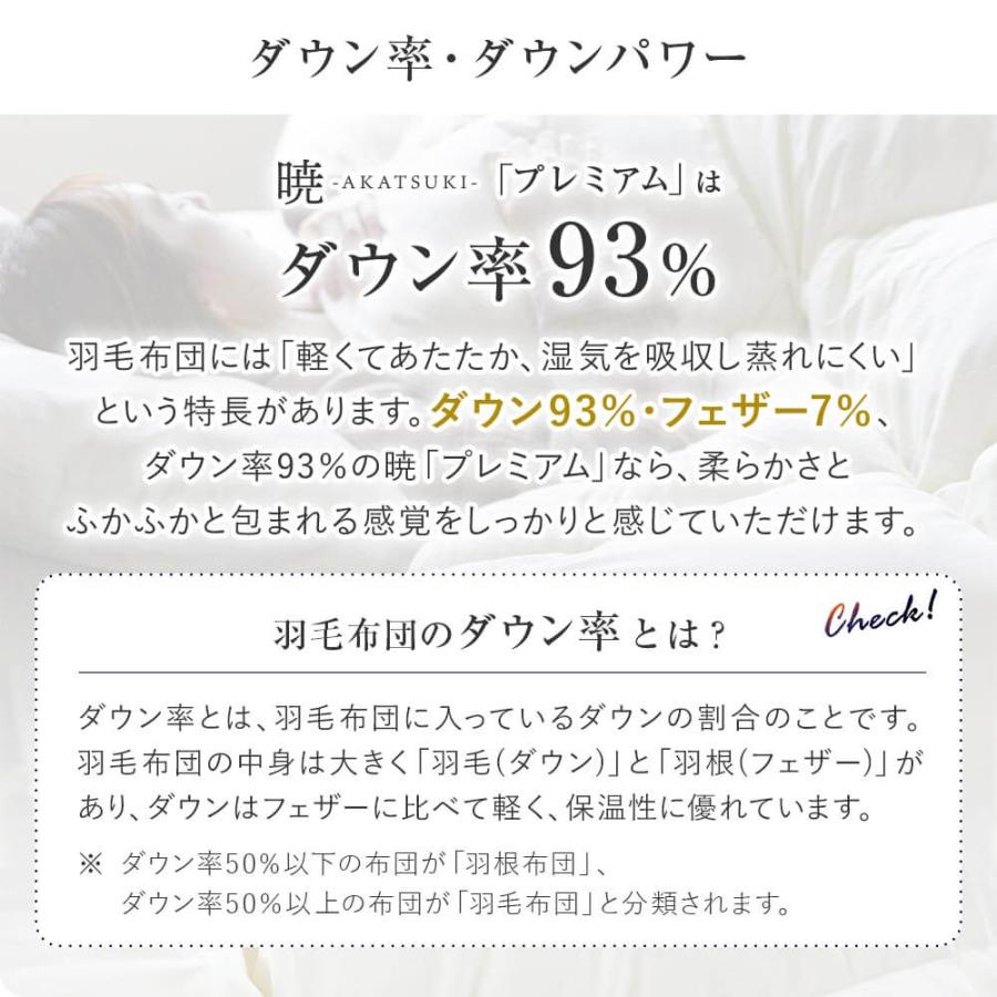 プレミアム2枚合わせ羽毛布団 4