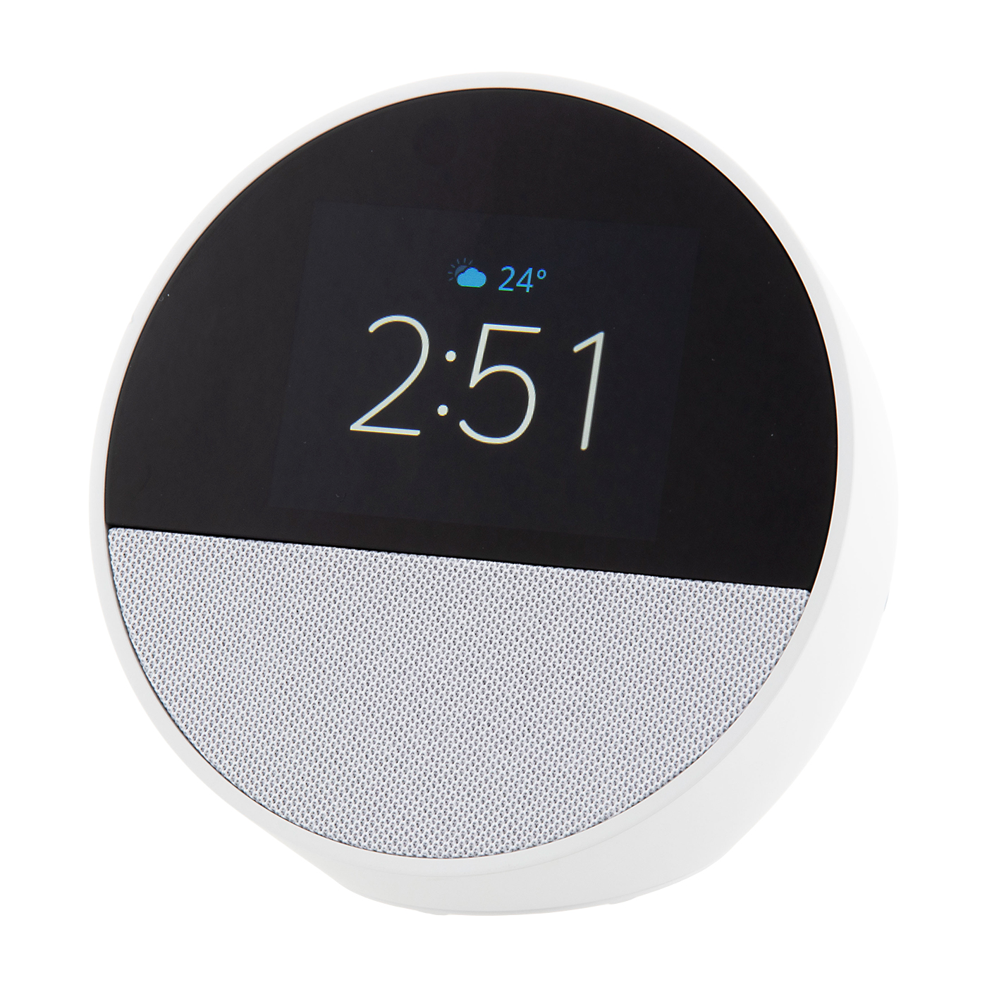 Echo Spot スマートスピーカー ホワイト Amazon | Echo Spot（2024年発売）- スマートアラームクロック