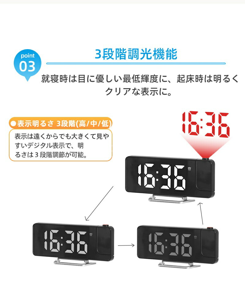 プロジェクター時計 4