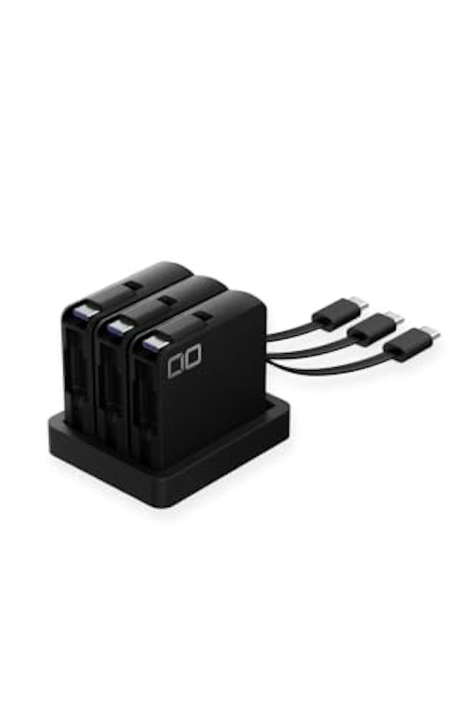 巻き取り式 USB-C ケーブル 3連 クレードル セット 1