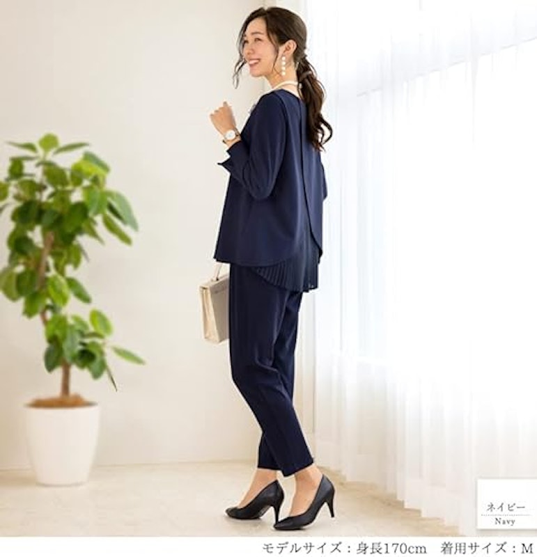 後カシュクール×テーパードパンツ 2