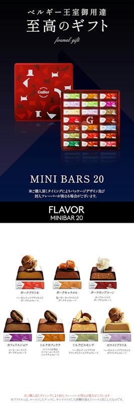 Galler チョコレート ミニバー 10本入 詰め合わせ 4